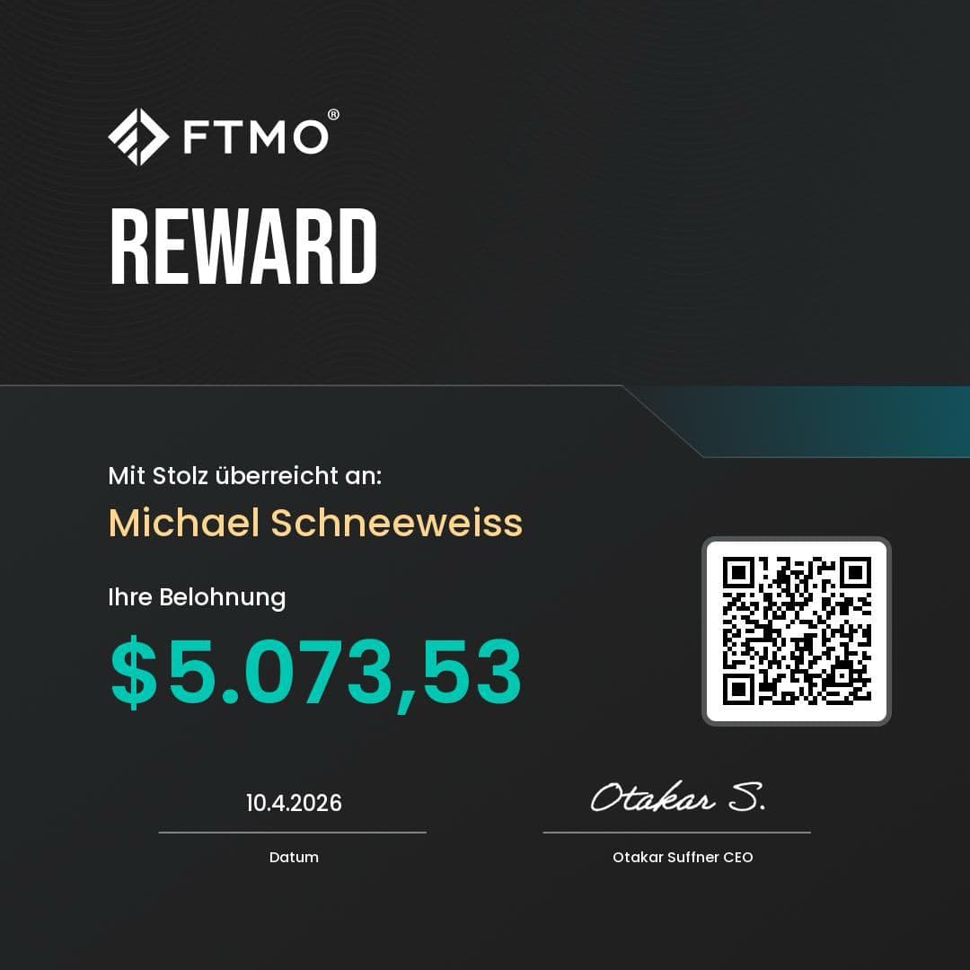 FTMO Reward Zertifikat